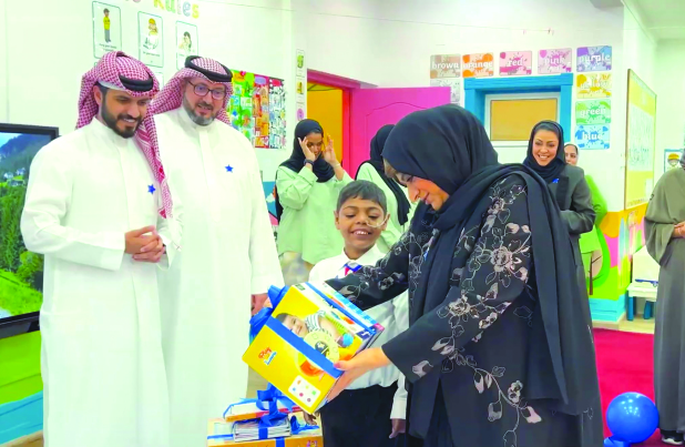 <p><em><strong>A child receives his gift in the presence of volunteers at Madarek Kindergarten, Galali.&nbsp;</strong></em></p><p>Many dreams came true as the Royal Humanitarian Foundation (RHF), in co-operation with the Make-A-Wish Foundation UAE, presented gifts to ill children as part of its ongoing campaign. The young patients, who are suffering from critical illnesses and medical conditions, received electronic devices, educational materials and other items chosen by the children themselves. The families expressed happiness at having their wards’ wishes fulfilled. The charities will continue the collaborative initiative, spreading hope in the community. RHF celebrated its 25th anniversary this month under the slogan ‘Humanitarian Legacy’.</p>